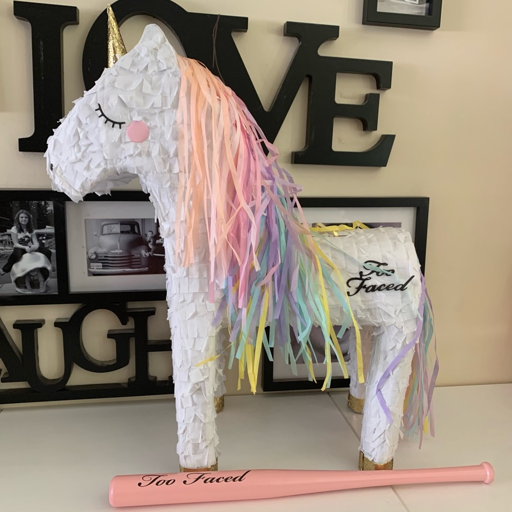 Too Faced Life’s a Festival PR Piñata with bat